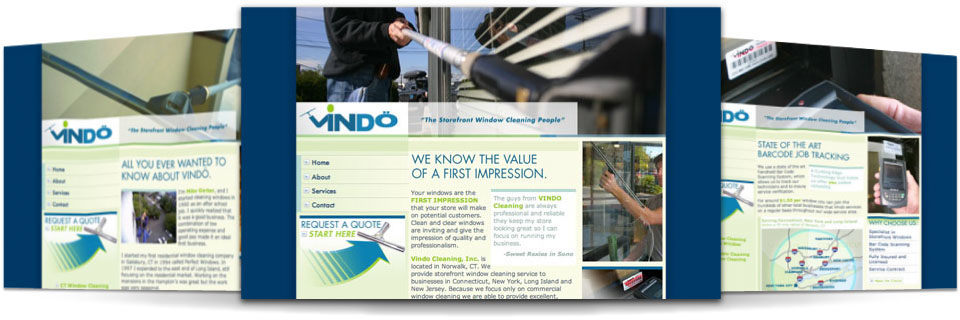 Vindo Window Cleaning Web Snapshot